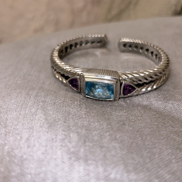 Judith Ripka gemstone cuff bracelet - Picture 3 of 6